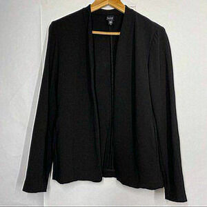 Eileen Fisher Black Jacket‎ Blazer Open Front Size Small